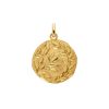 Médaille Arthus Bertand 18mm Daphné Or Jaune Satiné
