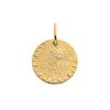 Médaille Arthus Bertrand 18mm Pluie d'Etoiles Or Jaune Diamant