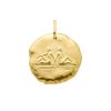 Médaille Arthus Bertand 23mm Astro Gémeau Or Jaune Sablé