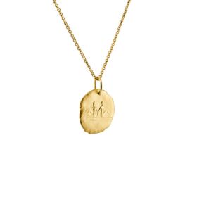 Médaille Arthus Bertand 23mm Astro Gémeau Or Jaune Sablé