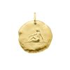 Médaille Arthus Bertand 23mm Astro Vierge Or Jaune Sablé