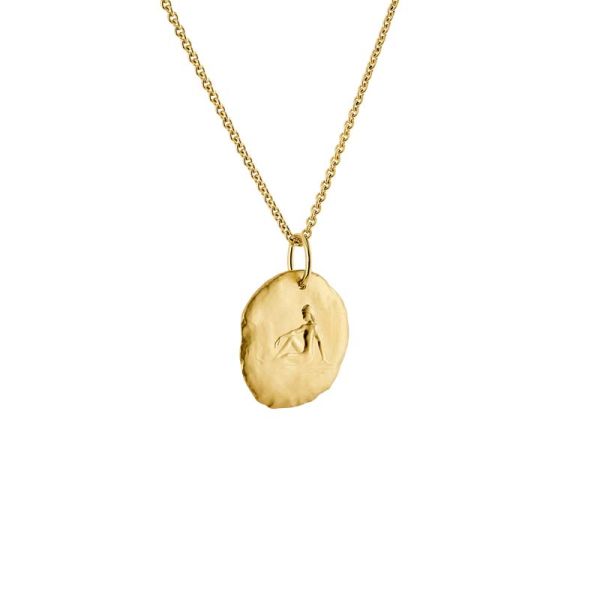 Médaille Arthus Bertand 23mm Astro Vierge Or Jaune Sablé