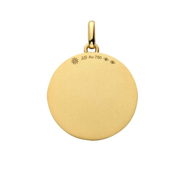Médaille Arthus Bertand 23mm Rosae Or jaune Satiné