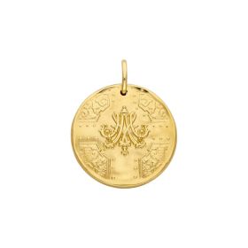 Médaille Arthus Bertand 18mm Marie-Antoinette Or Jaune Satiné