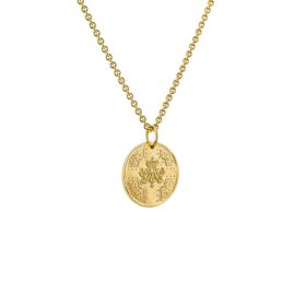 Médaille Arthus Bertand 18mm Marie-Antoinette Or Jaune Satiné