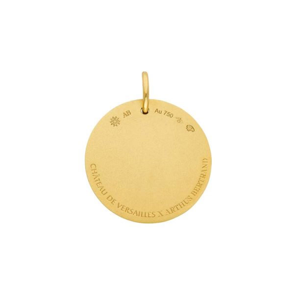Médaille Arthus Bertand 18mm Marie-Antoinette Or Jaune Satiné
