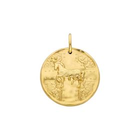 Médaille Arthus Bertand 18mm Cheval en Majesté Or jaune