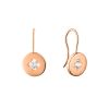 Boucles d'Oreilles Arthus Bertrand Royale Diamant Or Rose