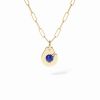 Pendentif Dinh Van Petit Modèle Modèle Or Jaune Lapis Lazuli
