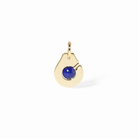 Pendentif Dinh Van Petit Modèle Modèle Or Jaune Lapis Lazuli