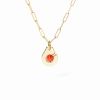 Pendentif Dinh Van Petit Modèle Modèle Or Jaune Corail