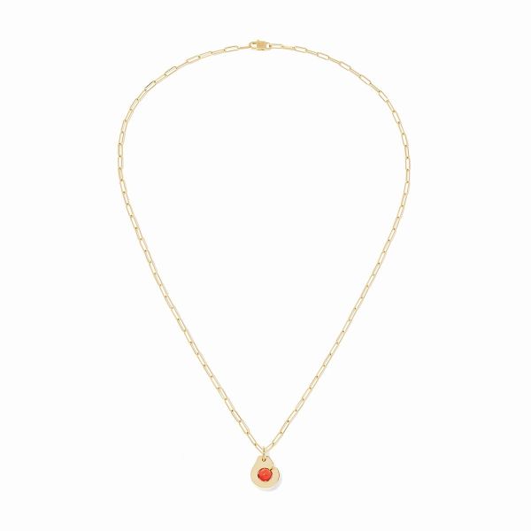 Pendentif Dinh Van Petit Modèle Modèle Or Jaune Corail
