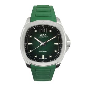 Montre Occasion Mido Multifort TV Big Date Cadran Vert Bracelet Caoutchouc 40MM