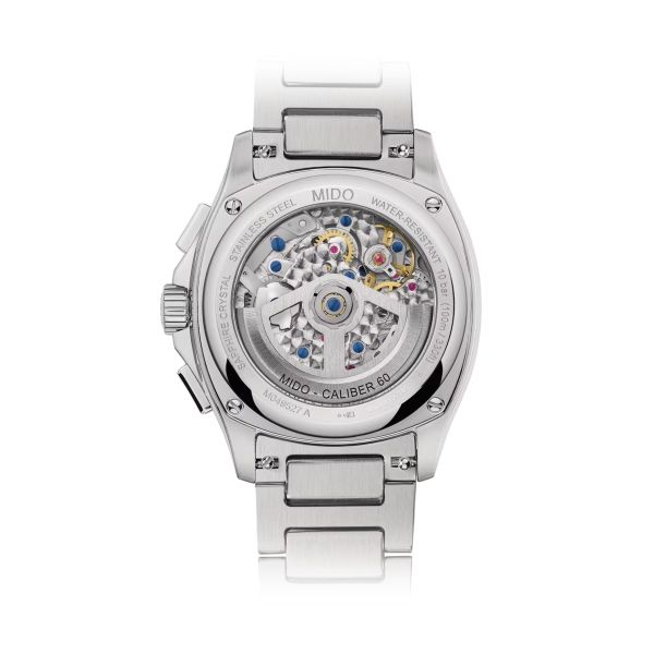 Montre Mido Multifort TV Big Date Bracelet Acier Cadran Bleu