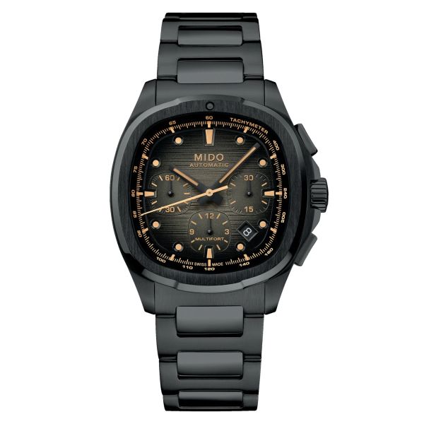 Montre Mido Multifort TV Big Date Bracelet Acier Cadran Noir