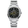 Montre Mido Multifort Chronographe Bracelet Acier Cadran Noir