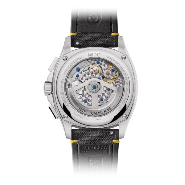 Montre Mido Multifort Chronographe Bracelet Acier Cadran Noir