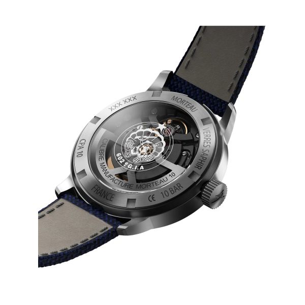Montre Yema Flygraf CPA10 Manufacture Bleu Bracelet Canvas