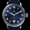 Montre Yema Flygraf CPA10 Manufacture Bleu Bracelet Canvas