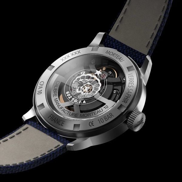 Montre Yema Flygraf CPA10 Manufacture Bleu Bracelet Canvas