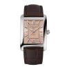 Montre Frederique Constant Classics Carrée Cadran Saumon Bracelet Cuir