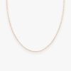 Collier Vanrycke Skin Tattoo Or rose 18k 60cm