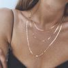 Collier Vanrycke Skin Tattoo Or rose 18k 60cm