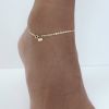 Bracelet Cheville Vanrycke Skin Tattoo Or Rose 18k 24cm