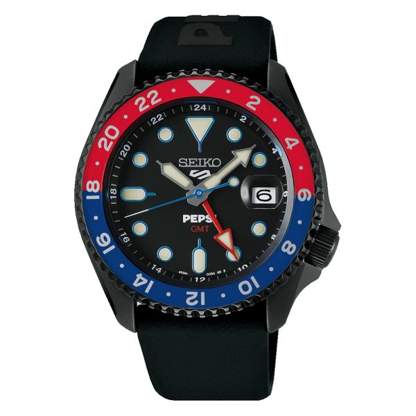 Montre Seiko 5 Sports SSK047K1 Automatique GMT PEPSI® Édition limitée