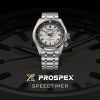 Montre Seiko Automatique Speedtimer SPB513JJ1 Cadran Blanc Bracelet Acier