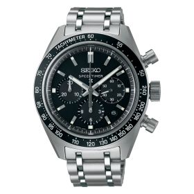 Montre Seiko Prospex Chrono Speedtimer SRQ055J1 Cadran Noir Bracelet Acier