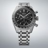 Montre Seiko Prospex Chrono Speedtimer SRQ055J1 Cadran Noir Bracelet Acier