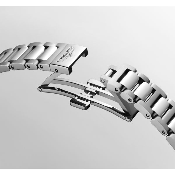 Montre Longines Conquest 30mm Automatique Cadran Nacre blanche Bracelet Acier