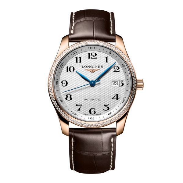 Montre Longines Master Collection 40mm Automatique Cadran Argenté "grain d'orge" Bracelet Alligator