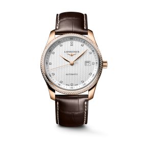 Montre Longines Master Collection 40mm Automatique Cadran Argenté "grain d'orge" Bracelet Alligator