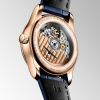 Montre Longines Master Collection Moonphase 34mm Automatique Cadran Nacre blanche Bracelet Alligator