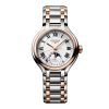 Montre Longines Primaluna Moonphase 34mm Automatique Cadran Argenté Bracelet acier et or rose