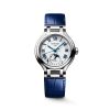 Montre Longines Primaluna Moonphase 34mm Automatique Cadran Argenté Bracelet Alligator