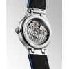 Montre Longines Primaluna Moonphase 34mm Automatique Cadran Argenté Bracelet Alligator