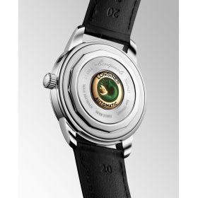 Montre Conquest Heritage 40mm Automatique Cadran Bleu laqué poli Bracelet Alligator