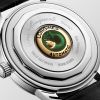 Montre Conquest Heritage 40mm Automatique Cadran Bleu laqué poli Bracelet Alligator