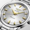 Montre Conquest Heritage 40mm Automatique Cadran Argenté Bracelet Acier