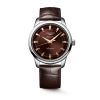 Montre Conquest Heritage 40mm Automatique Cadran Brun Bracelet Alligator