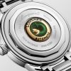 Montre Conquest Heritage 40mm Automatique Cadran Noir laqué poli Bracelet Acier