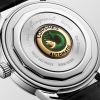 Montre Conquest Heritage 40mm Automatique Cadran Vert laqué poli Bracelet Alligator