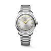 Montre Longines Conquest Heritage 38mm Automatique Cadran Argenté Bracelet Acier