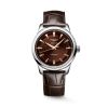 Montre Longines Conquest Heritage 38mm Automatique Cadran Brun Bracelet Alligator