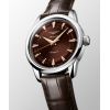 Montre Longines Conquest Heritage 38mm Automatique Cadran Brun Bracelet Alligator