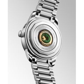 Montre Longines Conquest Heritage 38mm Automatique Cadran Vert laqué poli Bracelet Acier