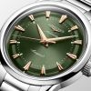 Montre Longines Conquest Heritage 38mm Automatique Cadran Vert laqué poli Bracelet Acier